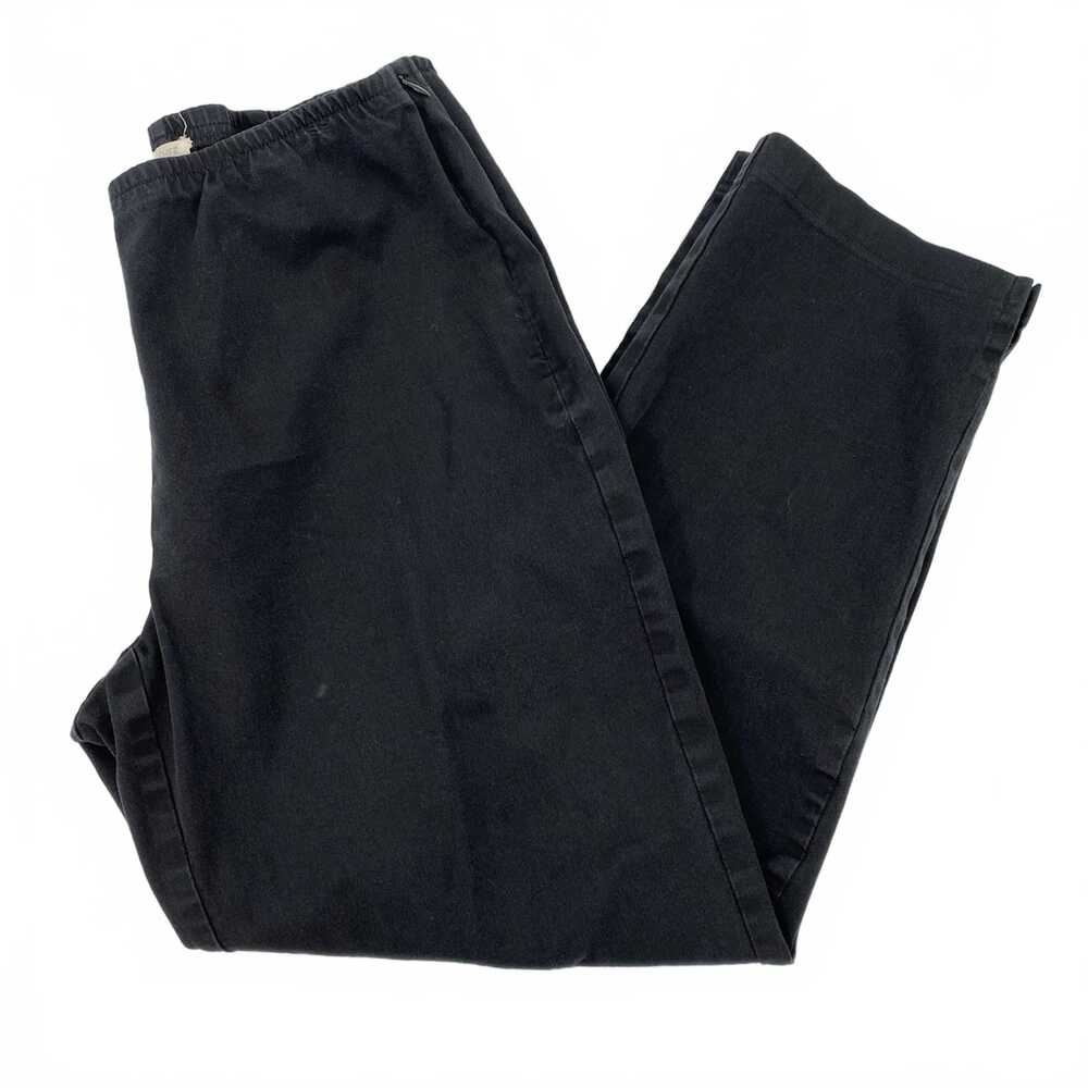 Eileen Fisher Black Ankle Pants | Cotton Spandex, Regular SP